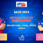 Paarl Royals vs MI Cape Town Today Match Prediction & Live Odds - SA20 2024