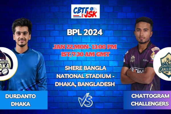 Durdanto Dhaka vs Chattogram Challengers Today Match Prediction & Live Odds - BPL 2024