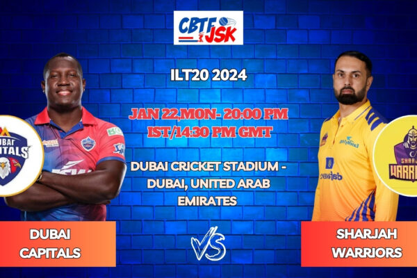 Dubai Capitals vs Sharjah Warriors Today Match Prediction & Live Odds - ILT20 2024