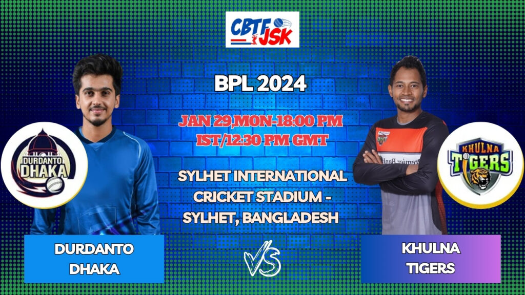 Khulna Tigers vs Durdanto Dhaka Today Match Prediction & Live Odds - BPL 2024