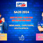 MI Cape Town vs Durban Super Giants Today Match Prediction & Live Odds - SA20 2024