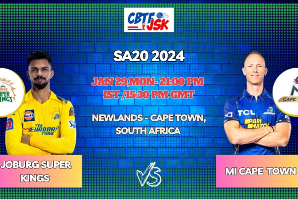 MI Cape Town vs Joburg Super Kings Today Match Prediction & Live Odds - SA20 2024