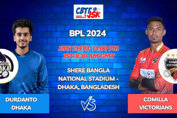 Durdanto Dhaka vs Comilla Victorians Today Match Prediction & Live Odds - BPL 2024