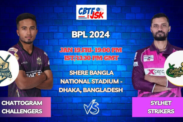 Chattogram Challengers vs Sylhet Strikers Today Match Prediction & Live Odds - BPL 2024