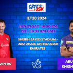 Abu Dhabi Knight Riders vs Desert Vipers Today Match Prediction & Live Odds – ILT20 2024