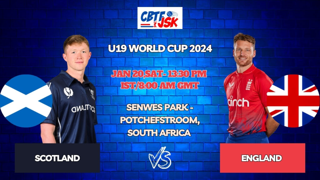 Scotland vs England Today Match Prediction & Live Odds - U19 World Cup 2024