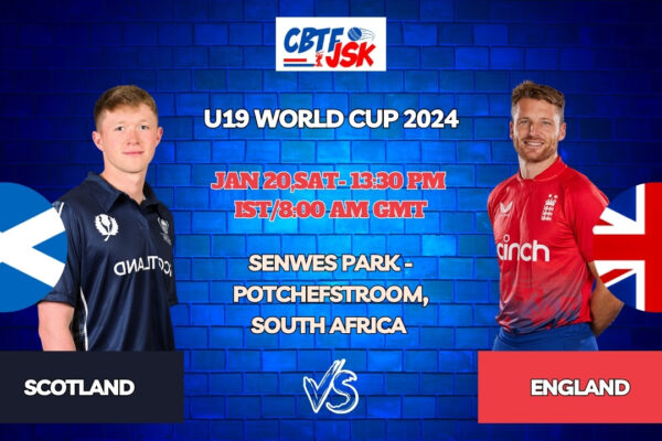 Scotland vs England Today Match Prediction & Live Odds - U19 World Cup 2024