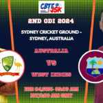 Australia vs West Indies 2nd ODI Match Prediction, Betting Tips & Odds