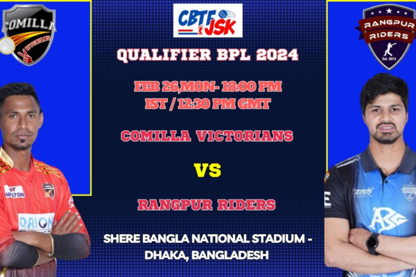 Rangpur Riders vs Comilla Victorians Today Match Prediction & Live Odds - Qualifier BPL 2024