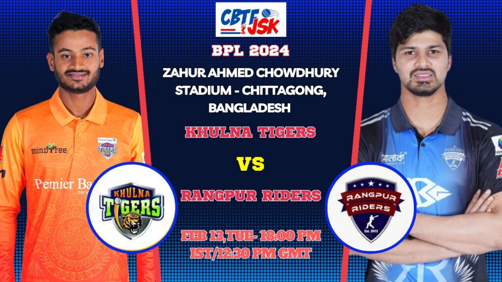 Khulna Tigers vs Rangpur Riders Today Match Prediction & Live Odds - BPL 2024