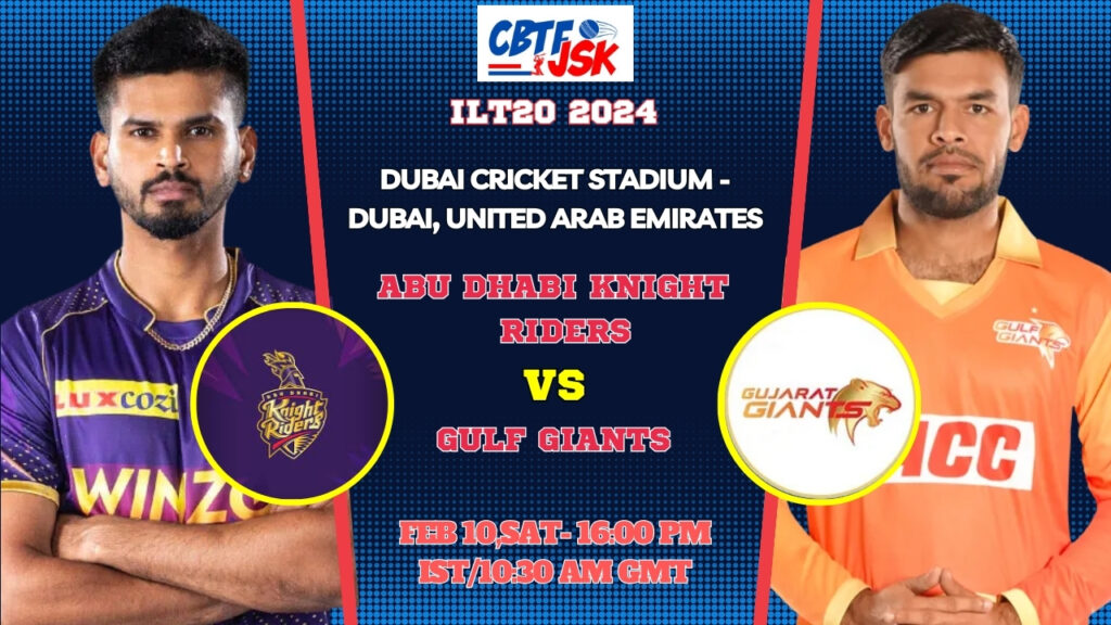 Gulf Giants vs Abu Dhabi Knight Riders Today Match Prediction & Live Odds - ILT20 2024