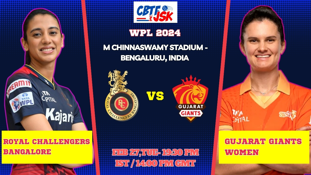 Royal Challengers Bangalore vs Gujarat Giants Women Today Match Prediction & Live Odds - WPL 2024