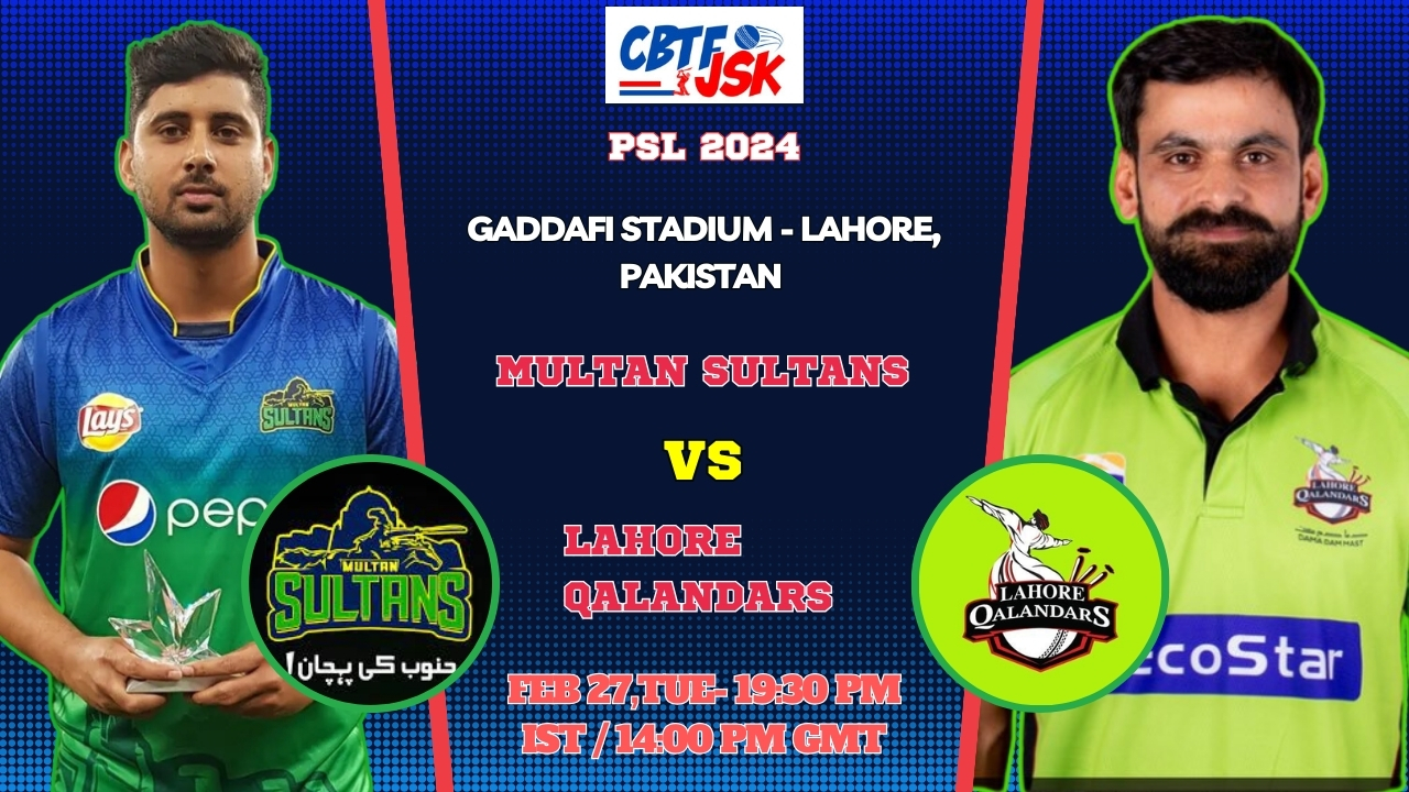 Lahore Qalandars vs Multan Sultans Today Match Prediction & Live Odds - PSL 2024