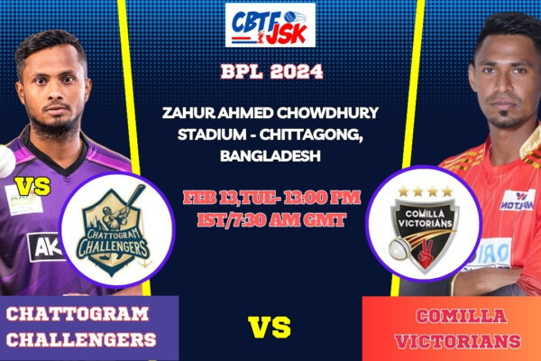 Chattogram Challengers vs Comilla Victorians Today Match Prediction & Live Odds - BPL 2024