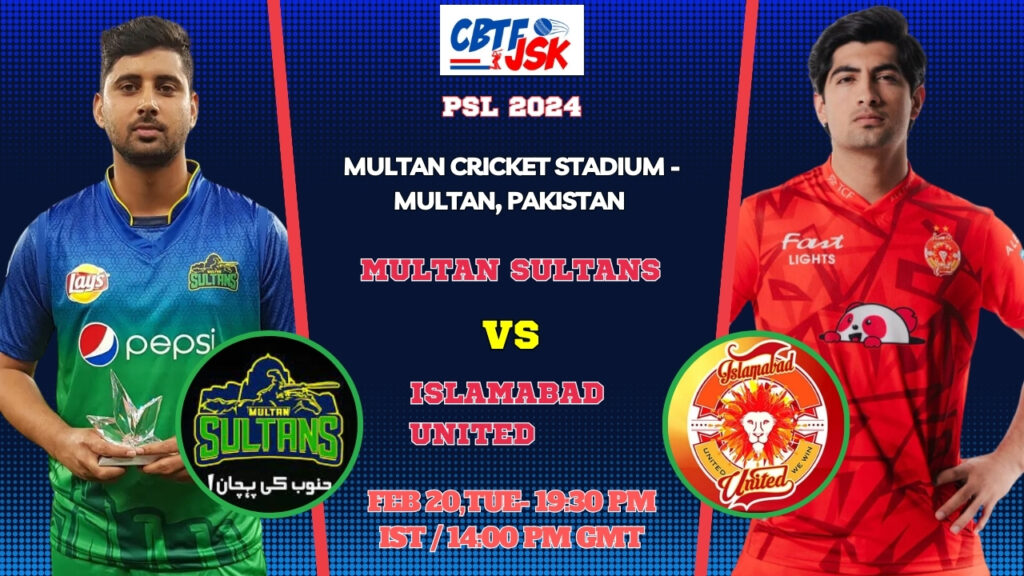 Multan Sultans vs Islamabad United Today Match Prediction & Live Odds - PSL 2024