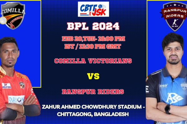 Comilla Victorians vs Rangpur Riders Today Match Prediction & Live Odds - BPL 2024