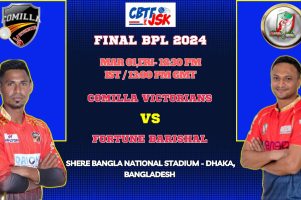 Comilla Victorians vs Fortune Barishal Today Match Prediction & Live Odds - Final BPL 2024