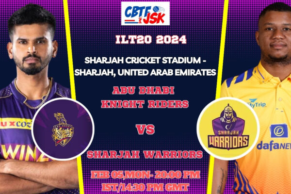 Sharjah Warriors vs Abu Dhabi Knight Riders Today Match Prediction & Live Odds - ILT20 2024