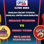 Sharjah Warriors vs Desert Vipers Today Match Prediction & Live Odds - ILT20 2024