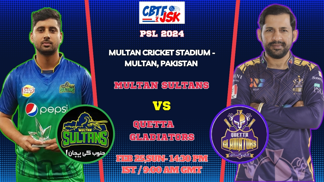 Multan Sultans vs Quetta Gladiators Today Match Prediction & Live Odds - PSL 2024