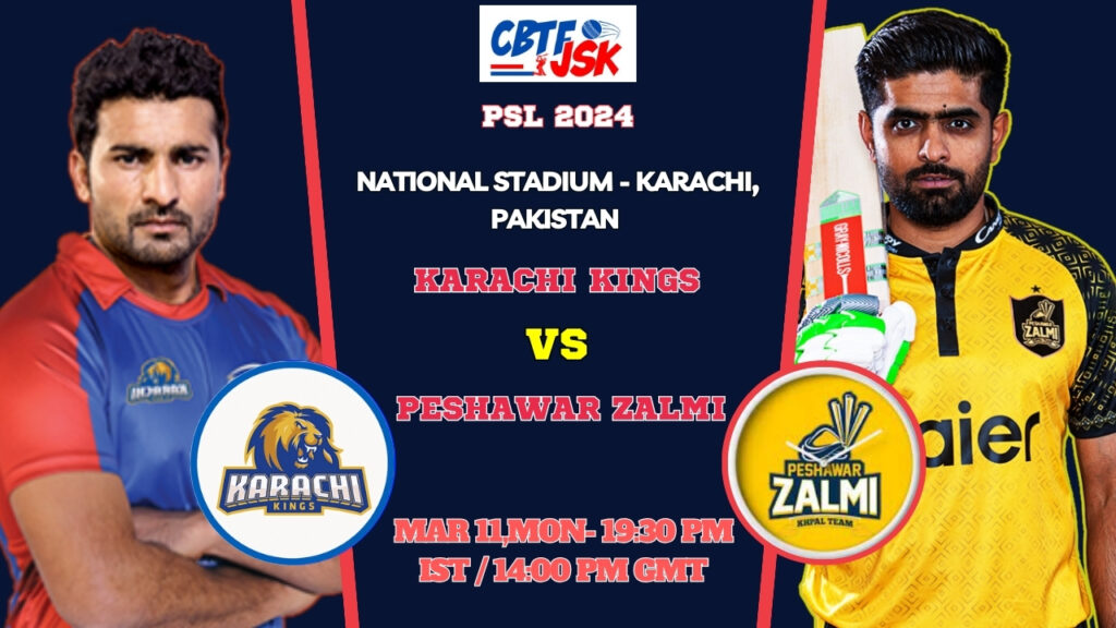 Karachi Kings vs Peshawar Zalmi Today Match Prediction & Live Odds - PSL 2024