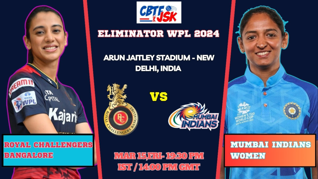 Mumbai Indians vs Royal Challengers Bangalore Women Today Match Prediction & Live Odds - Eliminator WPL 2024