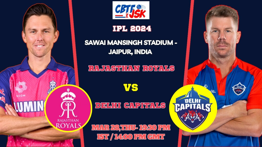 Rajasthan Royals vs Delhi Capitals Today Match Prediction & Live Odds - IPL 2024