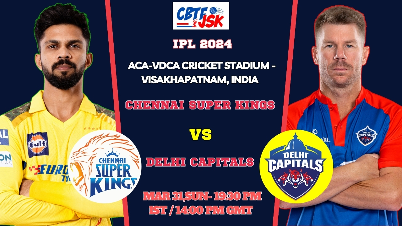 Delhi Capitals vs Chennai Super Kings Today Match Prediction & Live Odds - IPL 2024