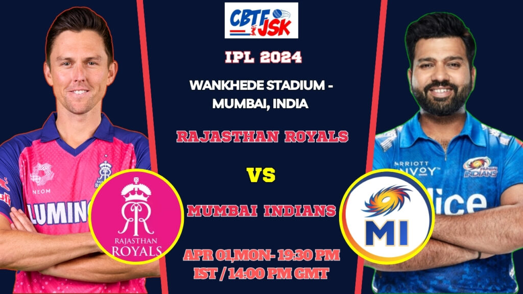 Mumbai Indians vs Rajasthan Royals Today Match Prediction & Live Odds - IPL 2024