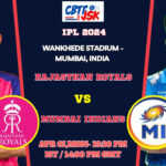 Mumbai Indians vs Rajasthan Royals Today Match Prediction & Live Odds - IPL 2024