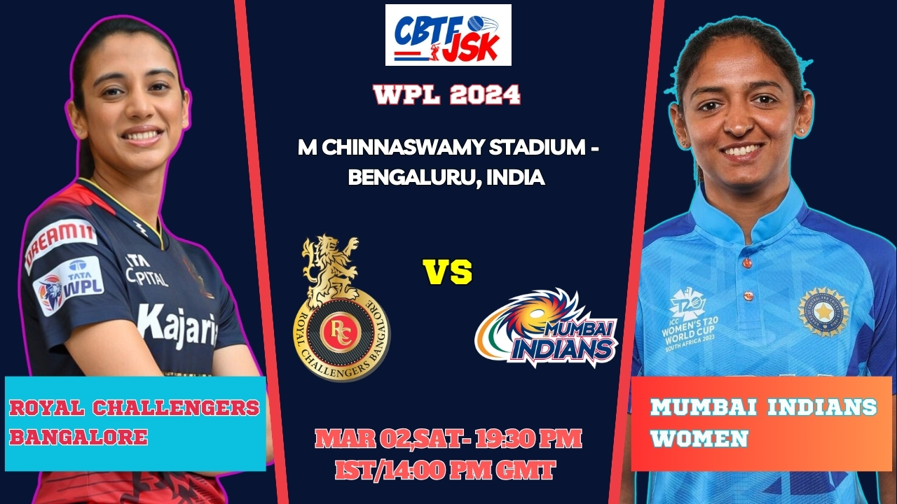 Royal Challengers Bangalore vs Mumbai Indians Women Today Match Prediction & Live Odds - WPL 2024