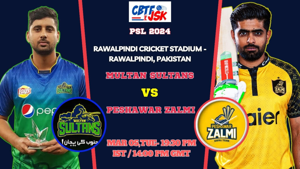 Multan Sultans vs Peshawar Zalmi Today Match Prediction & Live Odds - PSL 2024