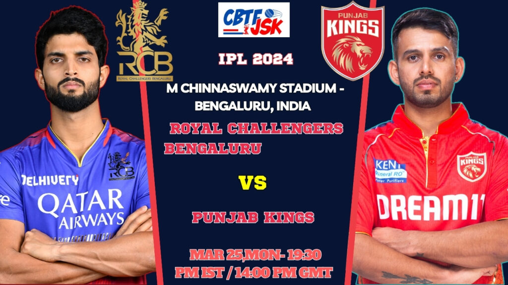 ROYAL CHALLENGERS BENGALURU vs PUNJAB KINGS Today Match Prediction & Live Odds - IPL 2024