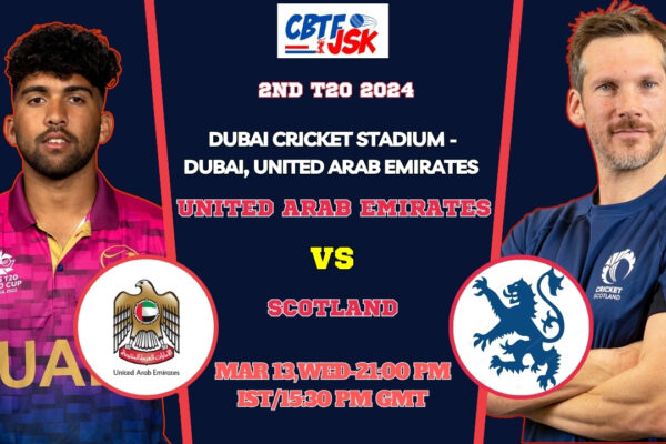 UNITED ARAB EMIRATES vs SCOTLAND 2nd T20 Match Prediction, Betting Tips & Odds