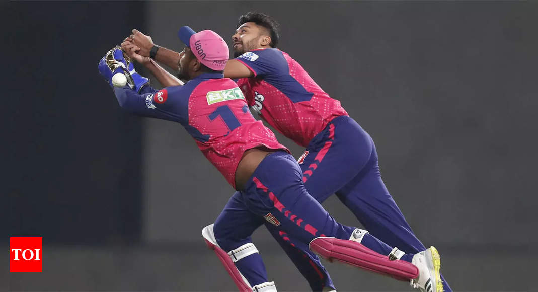 Watch: Lack of communication between Sanju Samson, Avesh Khan results in a near-collision, drop catch | Cricket News