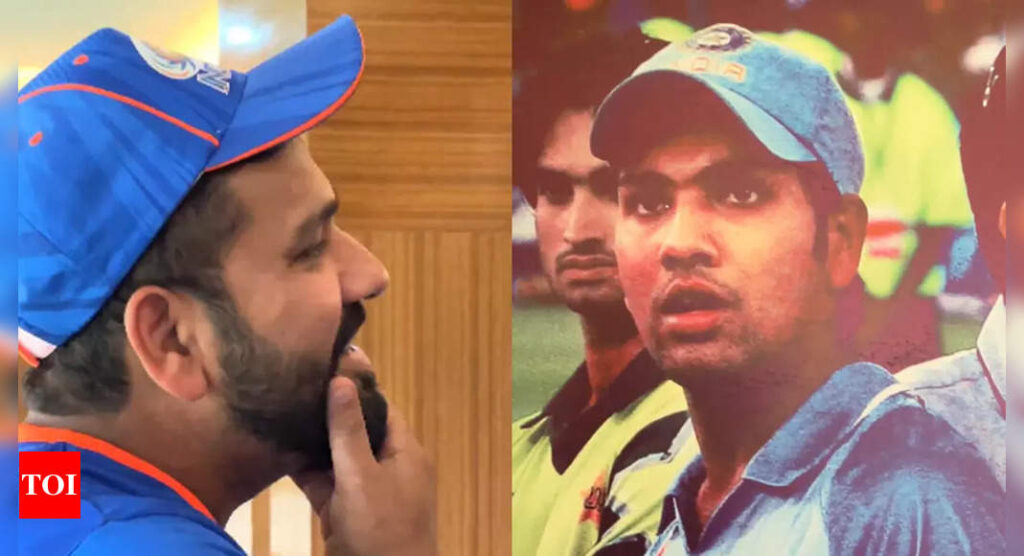 'Bholi si surat': Rohit Sharma laughs at 20-year-old self for 'struggling' to get a beard. Watch | Cricket News