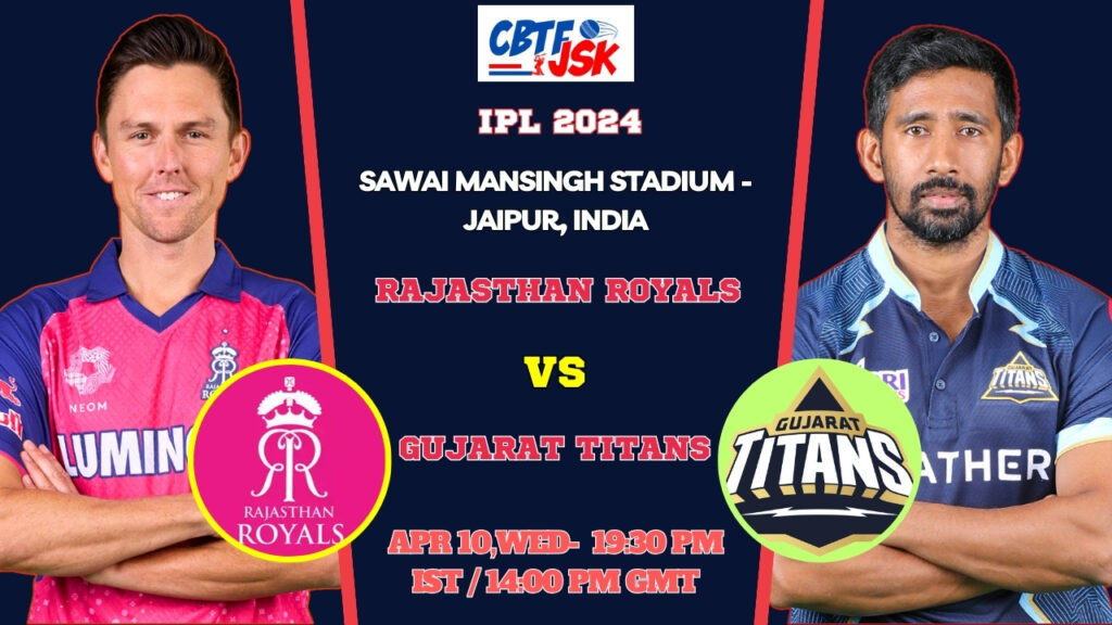 Rajasthan Royals vs Gujarat Titans Today Match Prediction & Live Odds - IPL 2024