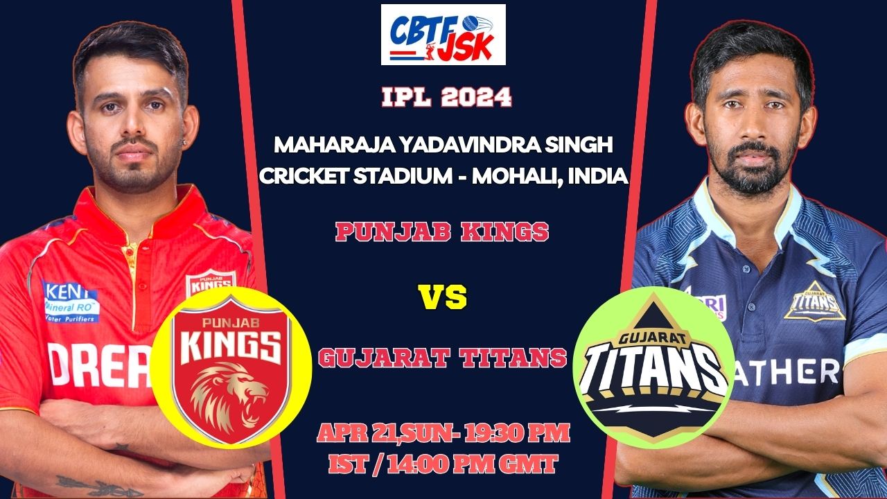 Punjab Kings vs Gujarat Titans Today Match Prediction & Live Odds - IPL 2024