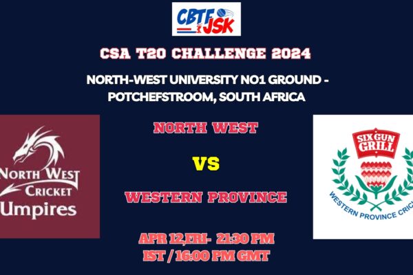 North West vs Western Province Today Match Prediction & Live Odds - CSA T20 Challenge 2024