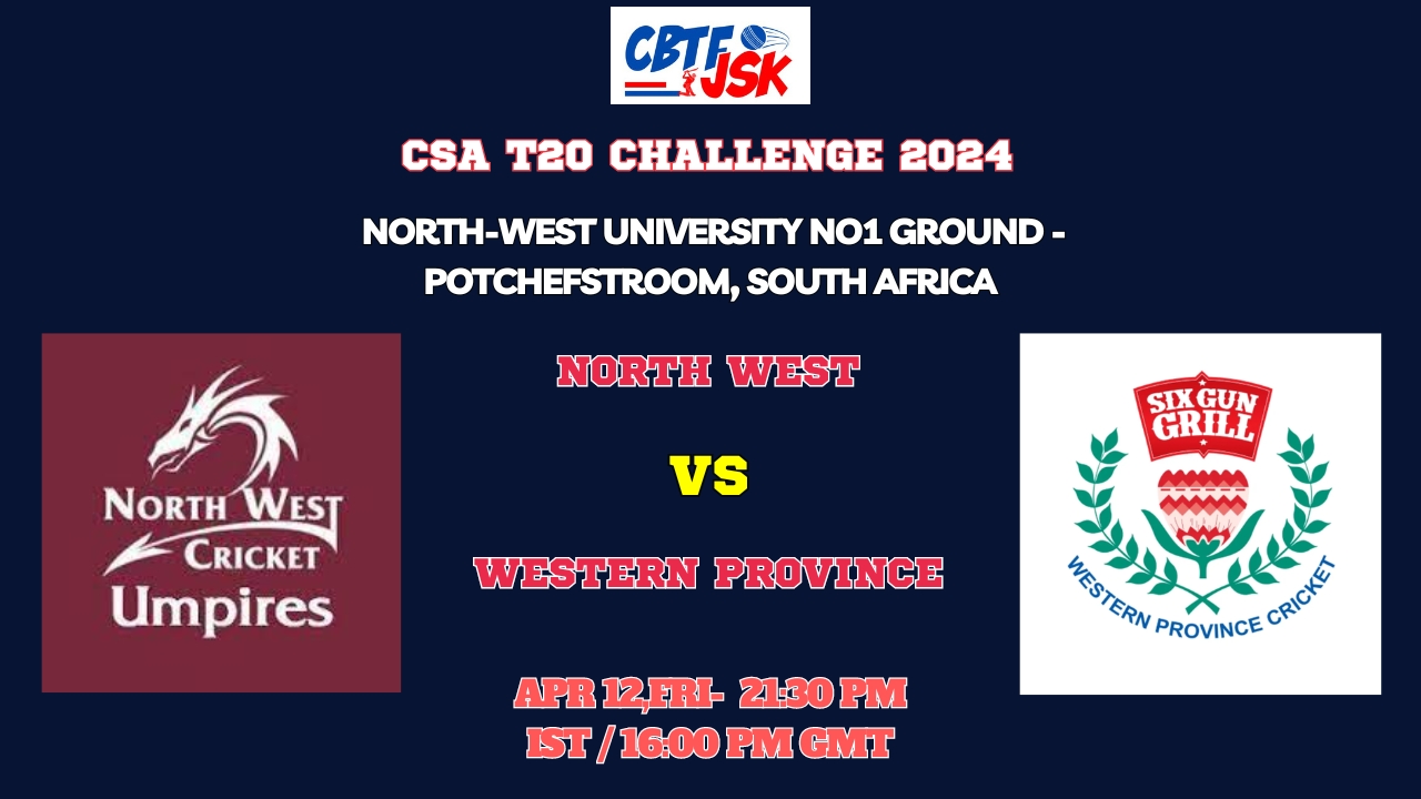 North West vs Western Province Today Match Prediction & Live Odds - CSA T20 Challenge 2024