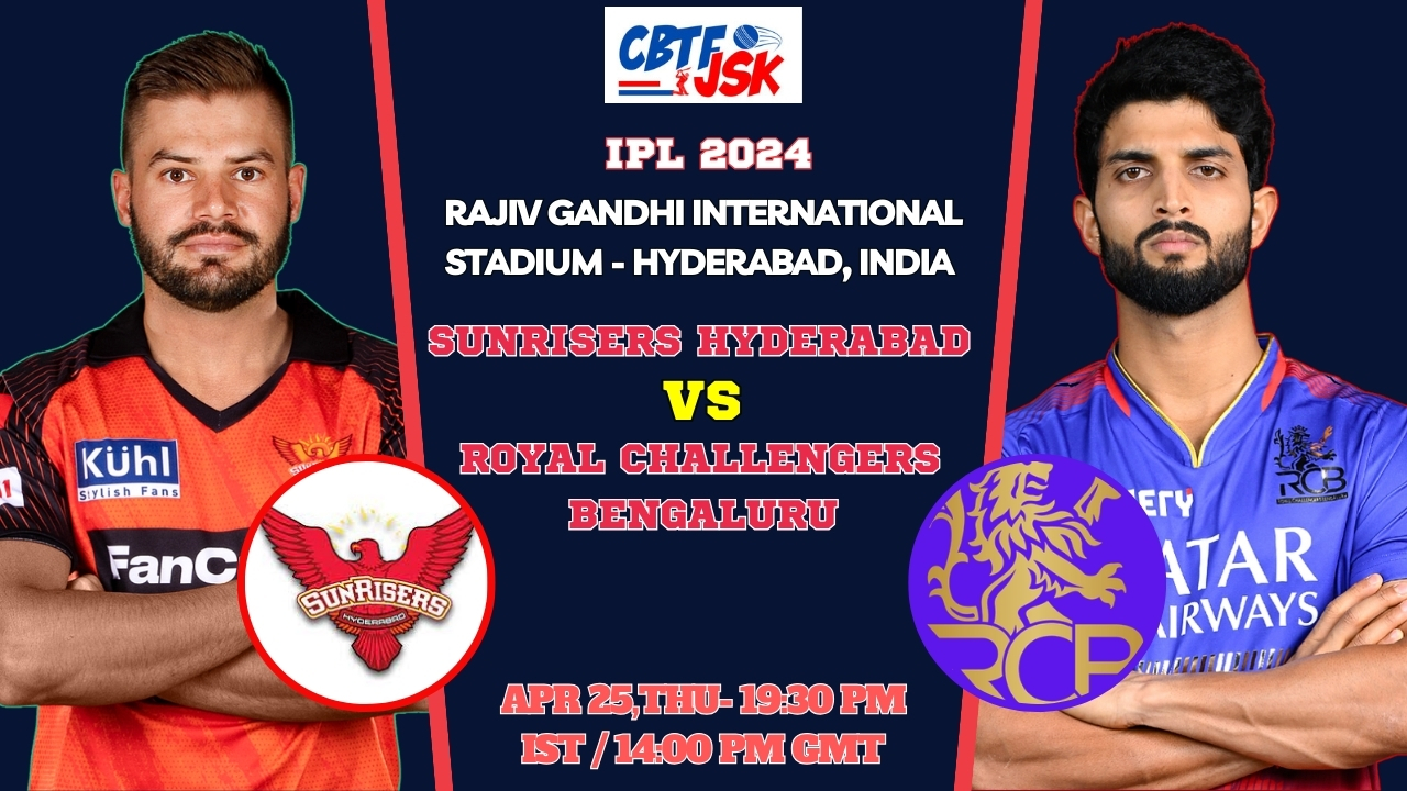 Sunrisers Hyderabad vs Royal Challengers Bengaluru Today Match Prediction & Live Odds - IPL 2024