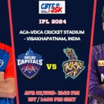 Delhi Capitals vs Kolkata Knight Riders Today Match Prediction & Live Odds - IPL 2024