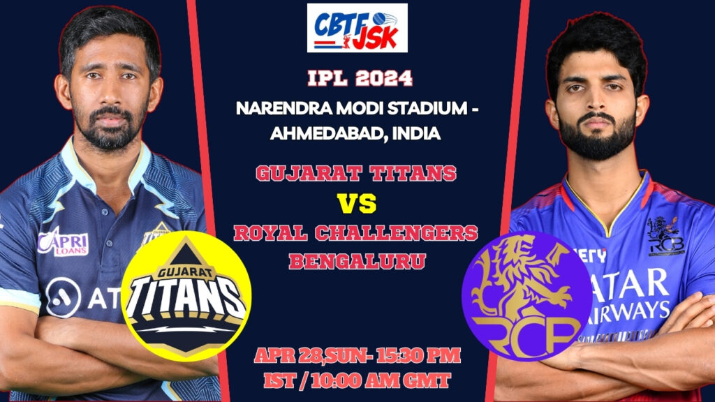 Gujarat Titans vs Royal Challengers Bengaluru Today Match Prediction & Live Odds - IPL 2024