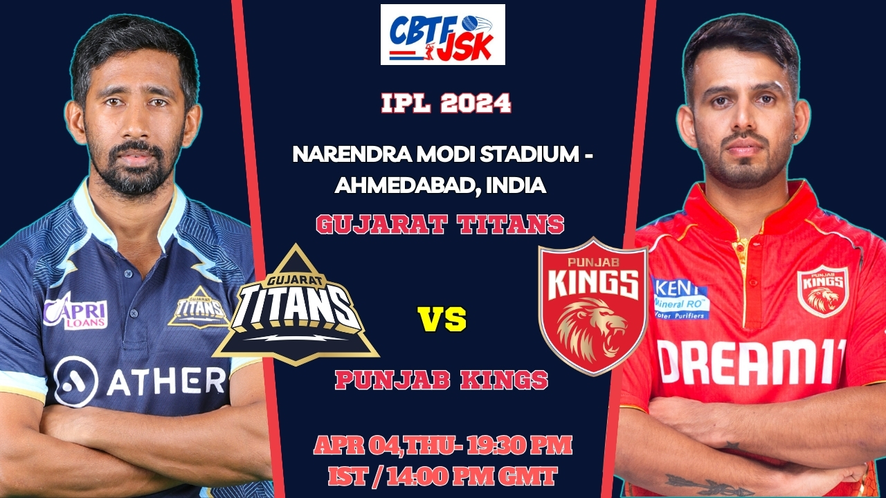 Gujarat Titans vs Punjab Kings Today Match Prediction & Live Odds - IPL 2024