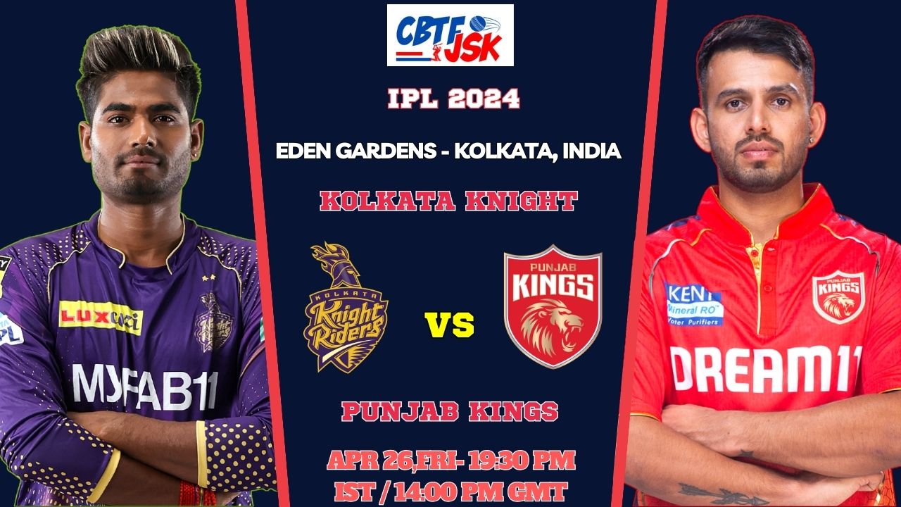 Kolkata Knight Riders vs Punjab Kings Today Match Prediction & Live Odds - IPL 2024