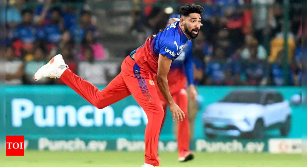 Mohammed Siraj's form crucial for RCB: Griffith | Cricket News