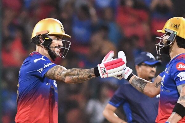 Faf du Plessis, Virat Kohli take RCB to win over Titans after bowlers fire