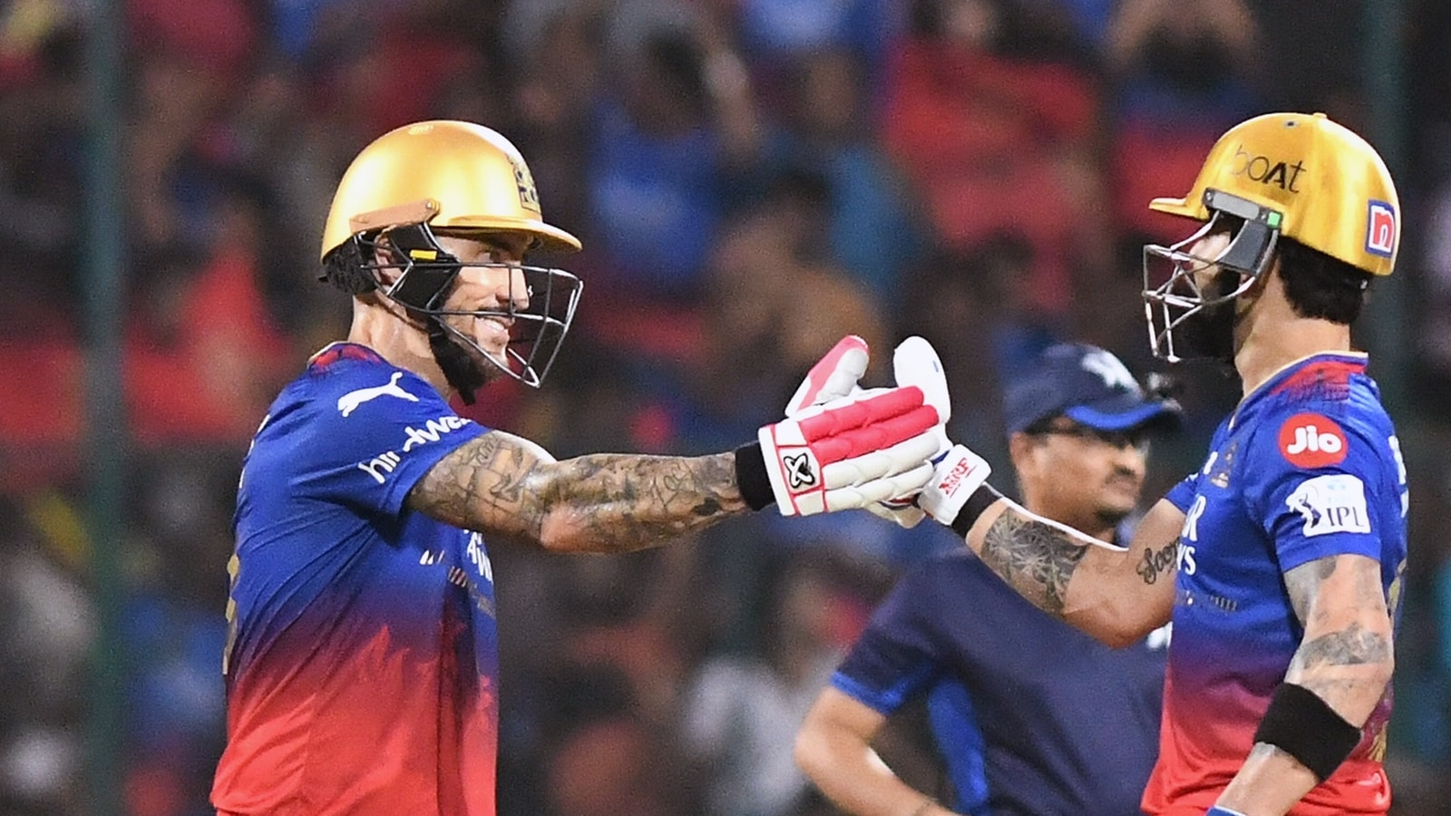 Faf du Plessis, Virat Kohli take RCB to win over Titans after bowlers fire