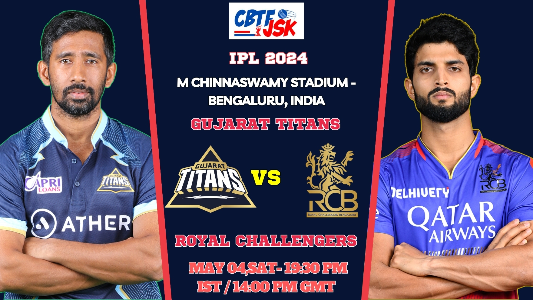 Royal Challengers Bengaluru vs Gujarat Titans Today Match Prediction & Live Odds - IPL 2024