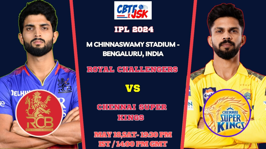 Royal Challengers Bengaluru vs Chennai Super Kings Today Match Prediction & Live Odds - IPL 2024